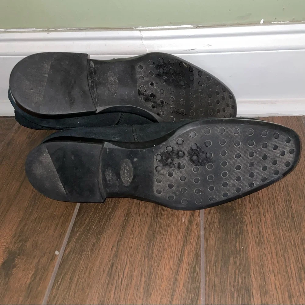 TOD’S Black Suede Chukka Slip On Boots Size 10